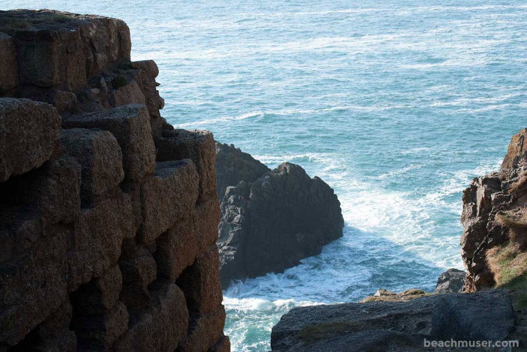 Botallack Mine Wall Sea