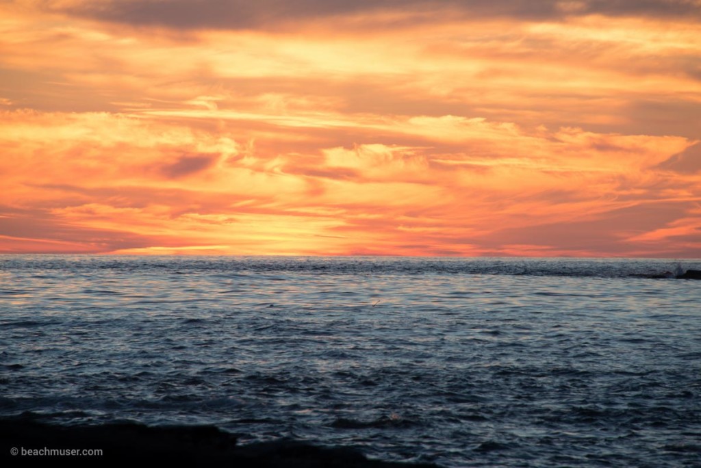 Sunset Fire Sky Rocks